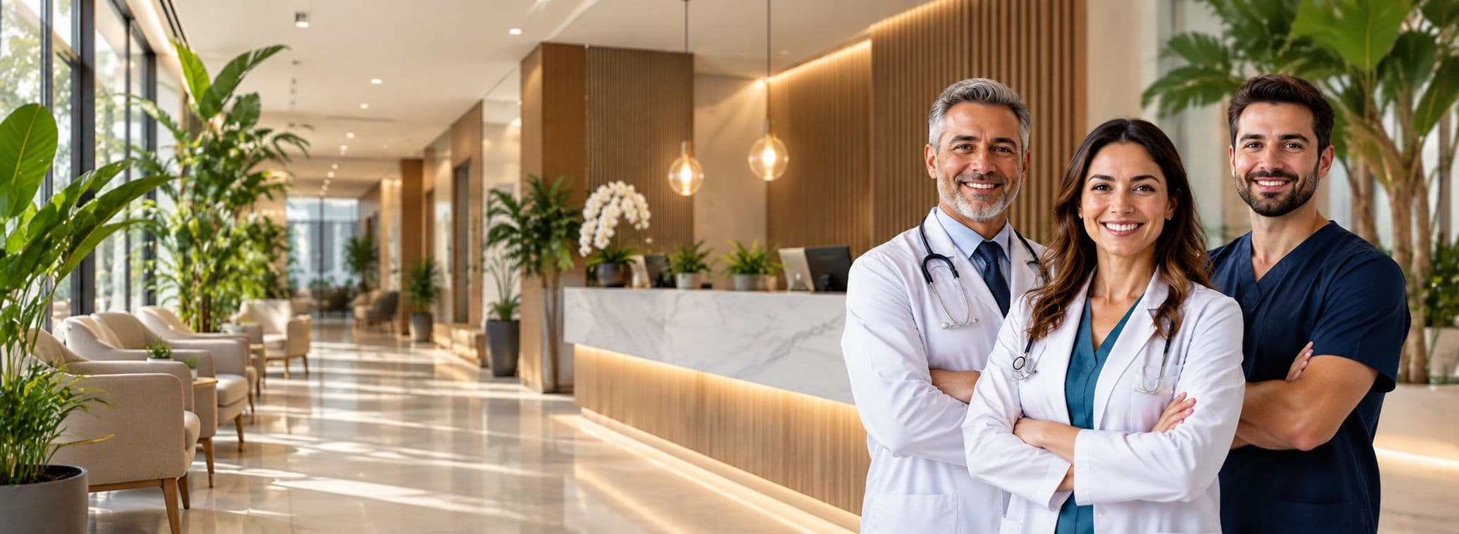 Longevity clinician in a modern clinic
